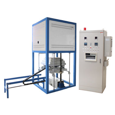 Forneau de chargement de fond à 1700°C en laboratoire (12x12x12′′ 27L) avec système de chargement de fond à action électrique